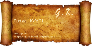 Gutai Kál névjegykártya